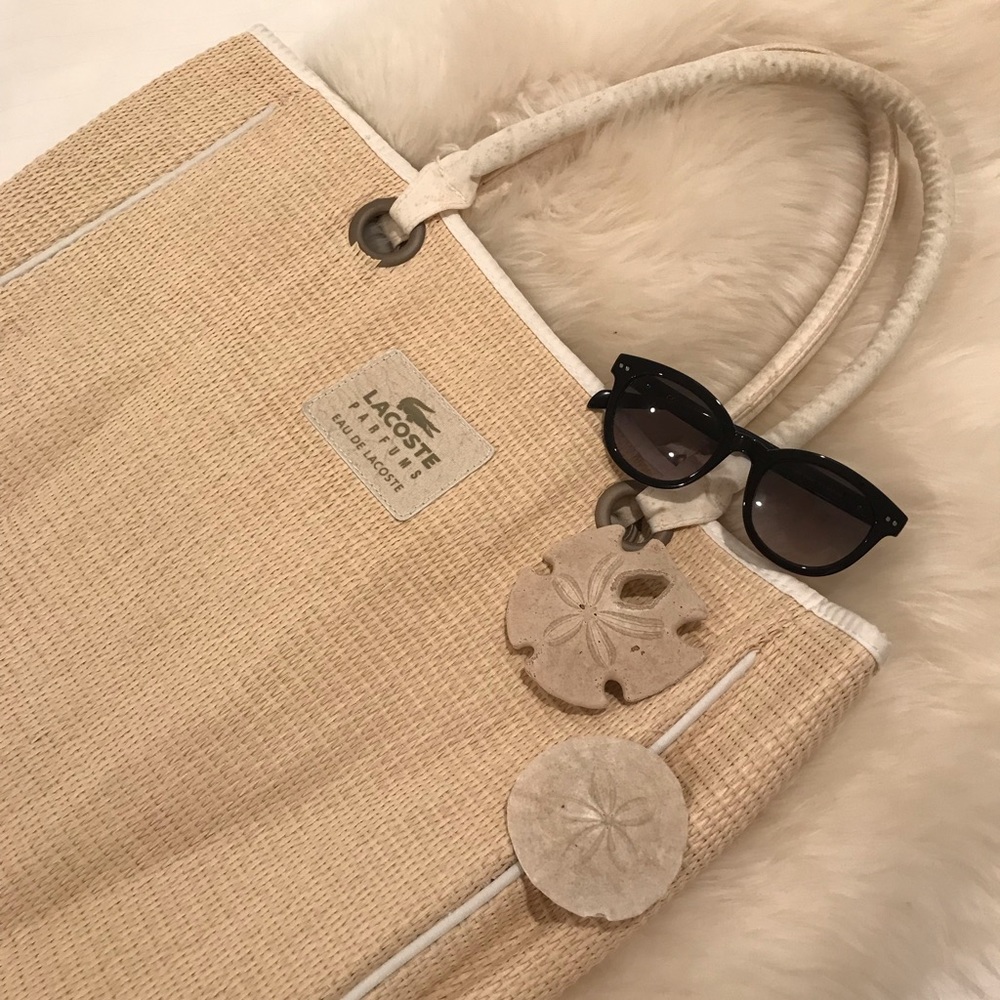 Lacoste woven summery tote ☀️☀️